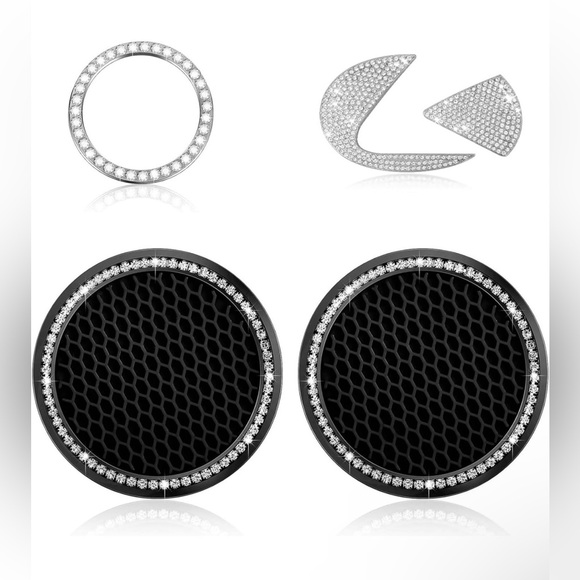 4Pack Compatible with Lexus Bling Interior Decoratiion Accessories,2Pcs Crystal - Picture 1 of 7